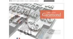 Desktop Screenshot of garamond.culture.fr