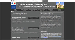 Desktop Screenshot of edifices-parcs-proteges-champagne-ardenne.culture.fr
