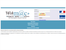 Tablet Screenshot of messagerie.culture.fr