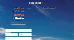 Desktop Screenshot of culture.it